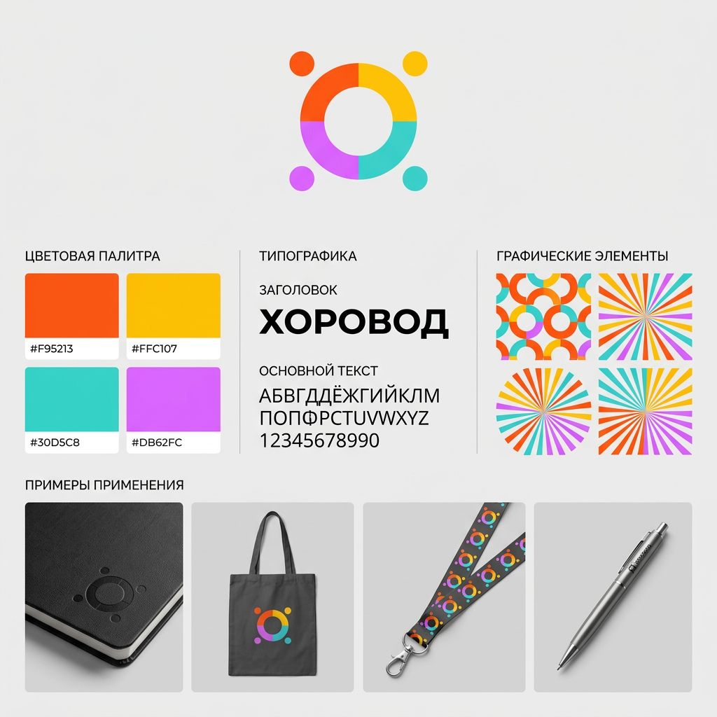 Брендбук мероприятия сгенерированный ИИ